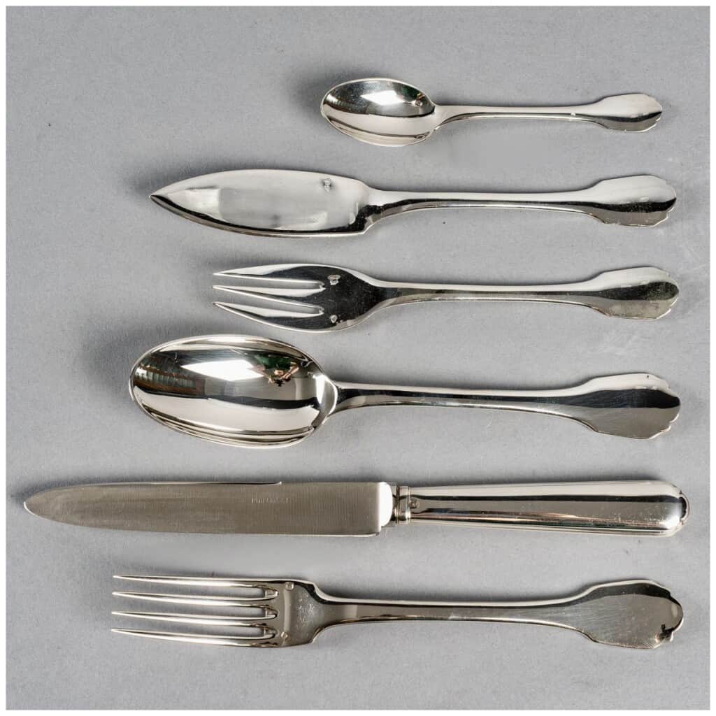 Puiforcat – Ménagère Colbert Argent Massif – 42 Pièces 5