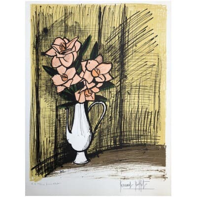 Buffet Bernard Roses Lithography Colors Justified