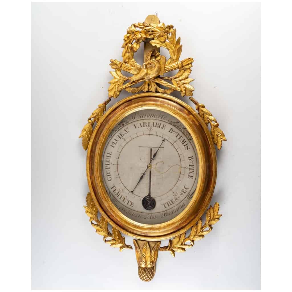 Louis period barometer - thermometer XVI (1774 – 1793). 3