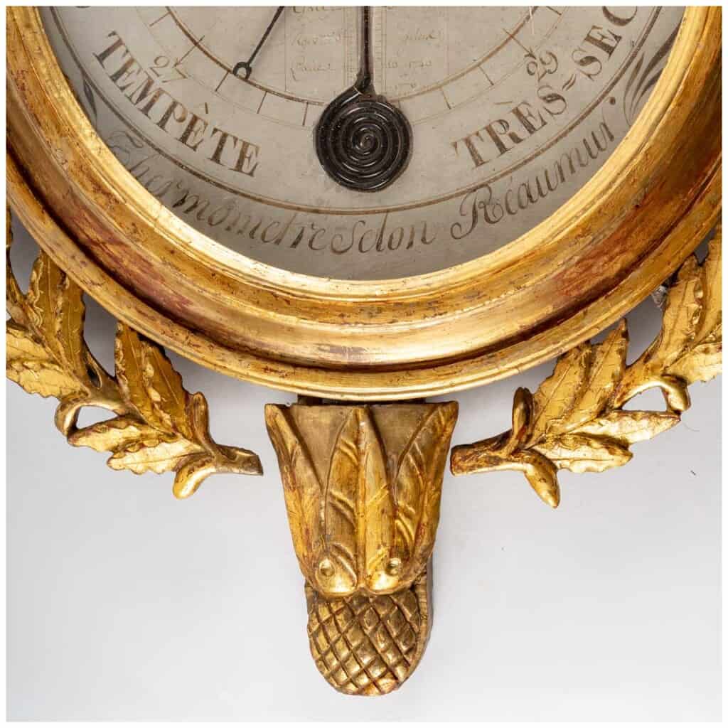 Baromètre – thermomètre d’époque Louis XVI (1774 – 1793). 6