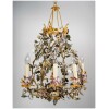 Lustre à décor de porcelaine. 9