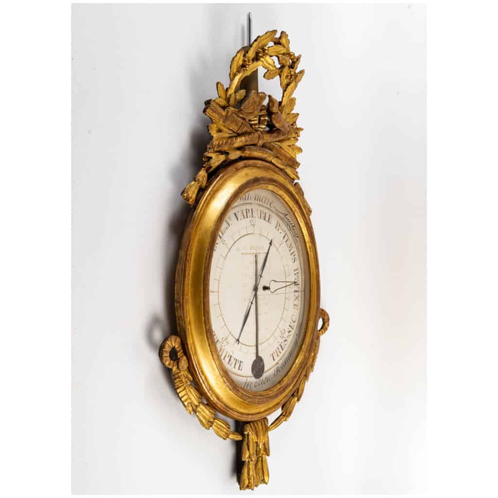 Baromètre – thermomètre d’époque Louis XVI (1774 – 1793). 8