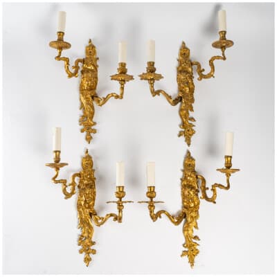 Suite of four Regency style sconces. 3