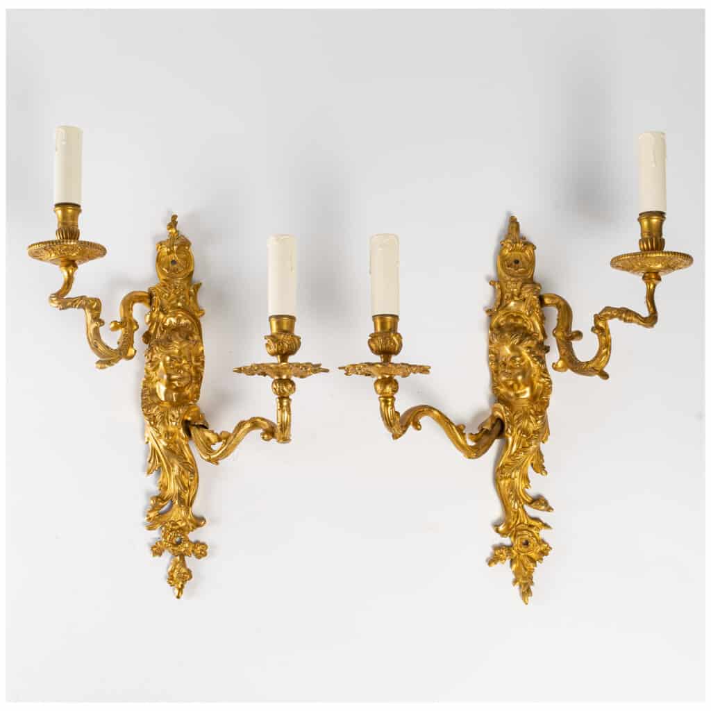 Suite of four Regency style sconces. 5