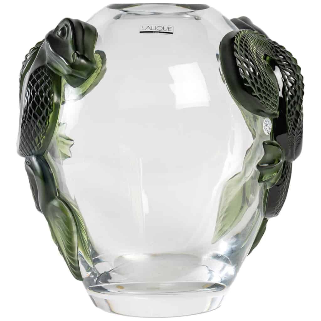 Lalique France : Vase DRAGON 3