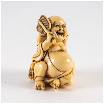 Hotei ivory okimono