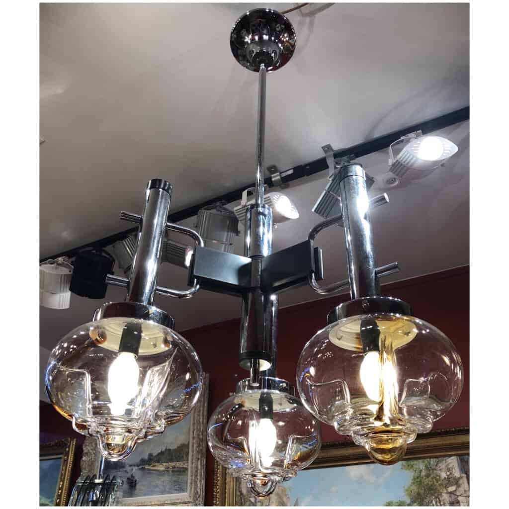 Murano Mazzega chandelier, 3 lights. 11