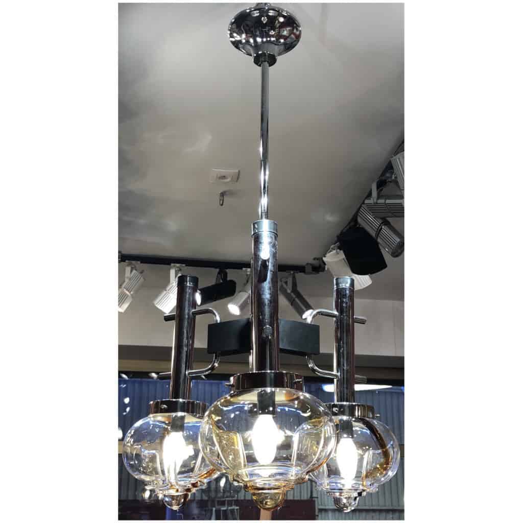 Murano Mazzega chandelier, 3 lights. 9