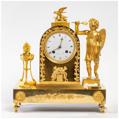 Beautiful Clock In Gilt Bronze From The Restoration Period. 3