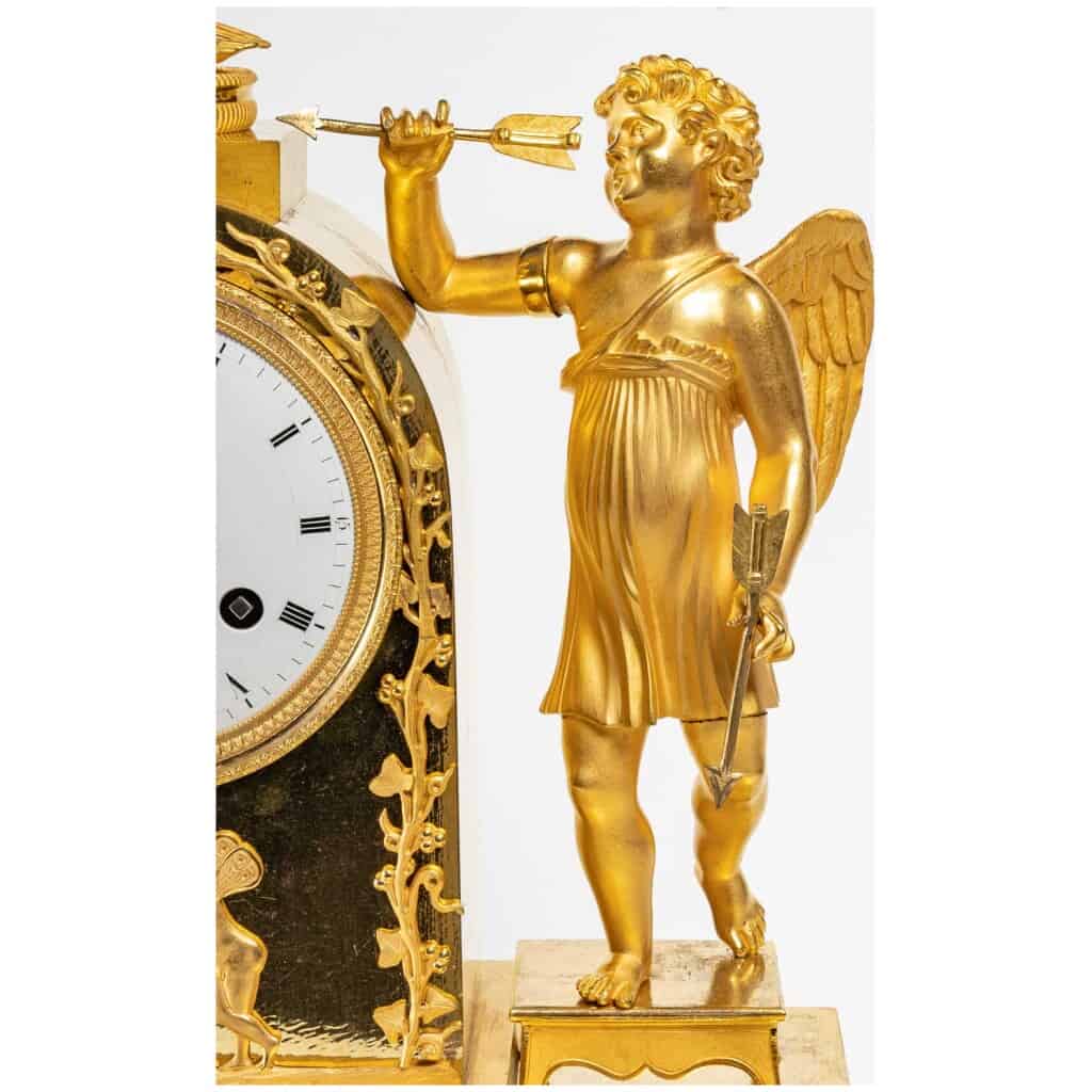 Beautiful Clock In Gilt Bronze From The Restoration Period. 6