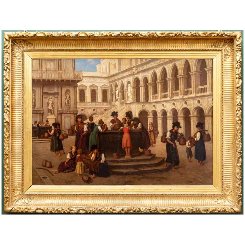 La Cour Du Palais Des Doges de Venise. Hippolyte Plantet 1829-1882 4
