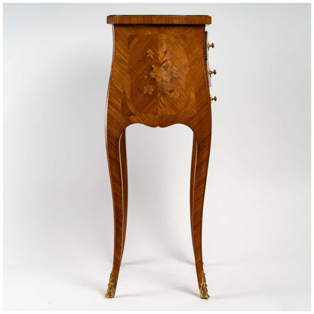 Pair of Louis XV style bedside tables. 9