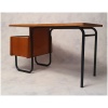 Desk By Robert Charroy For Mobilor - Cité Universitaire Jean Zay d'Antony - Oak - Ca 1955 14
