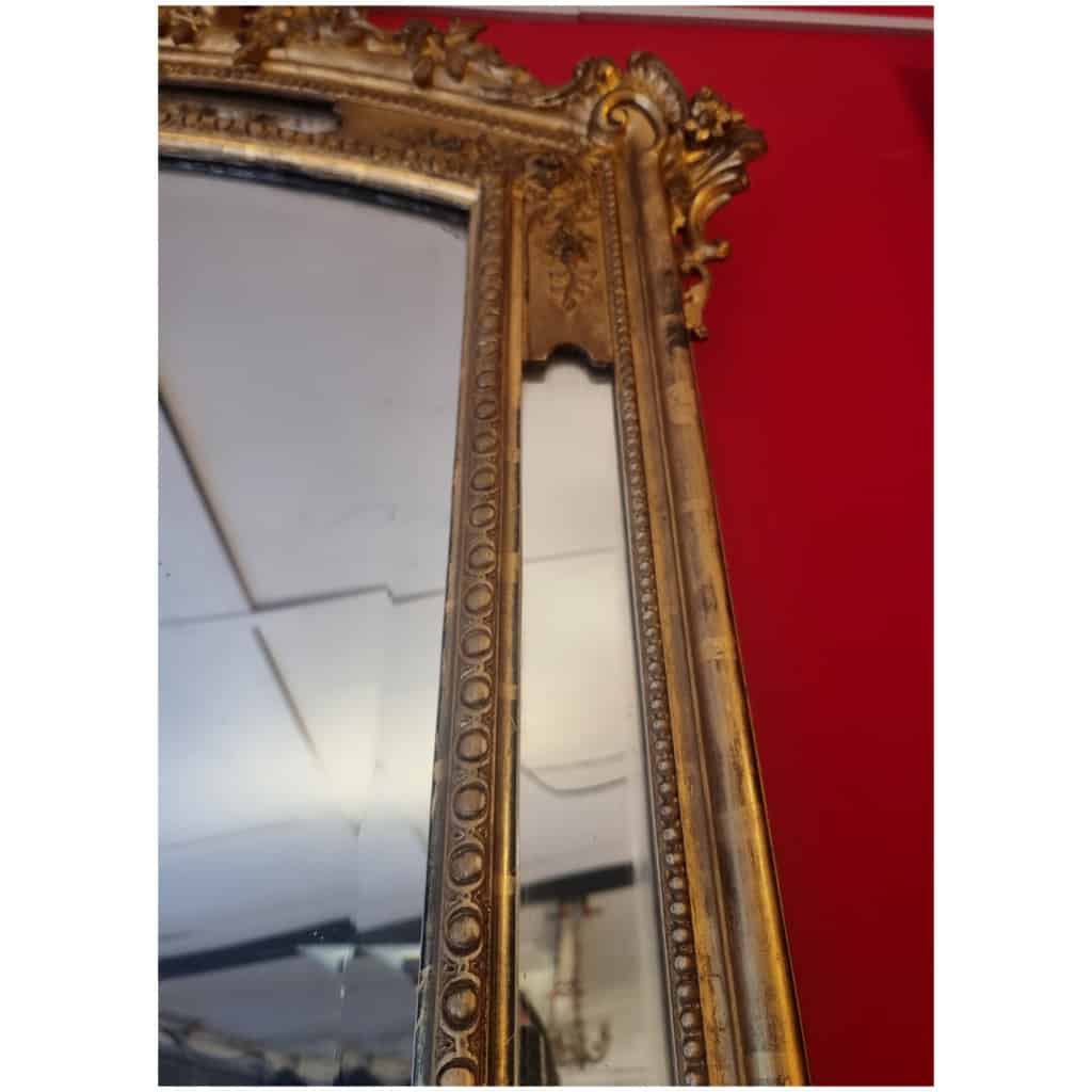 Large Louis Style Mirror XVI Napoleon III period - Golden Wood - 19th 10