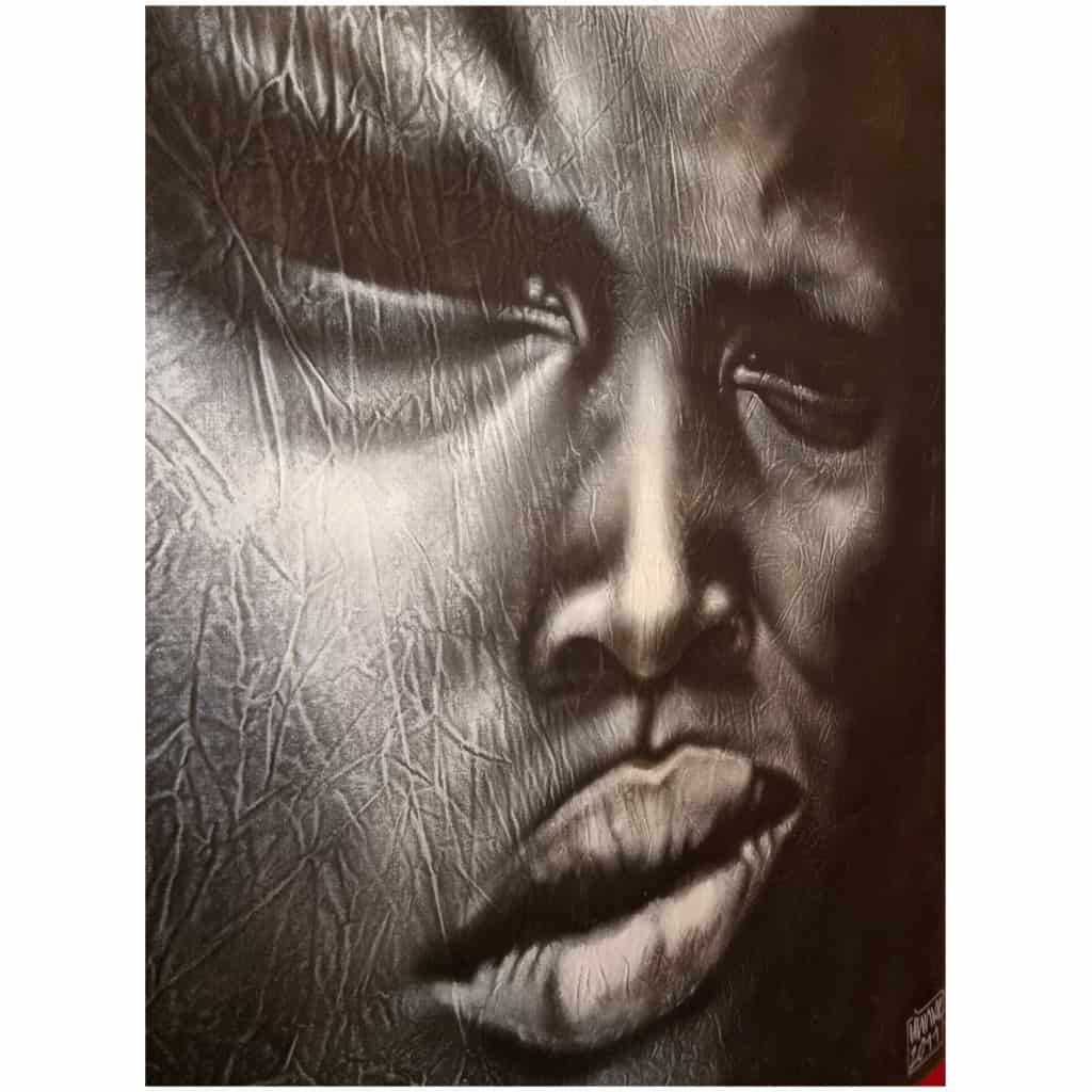 Portrait de Philippe Vignal – Technique Mixte sur Toile – 2011 5