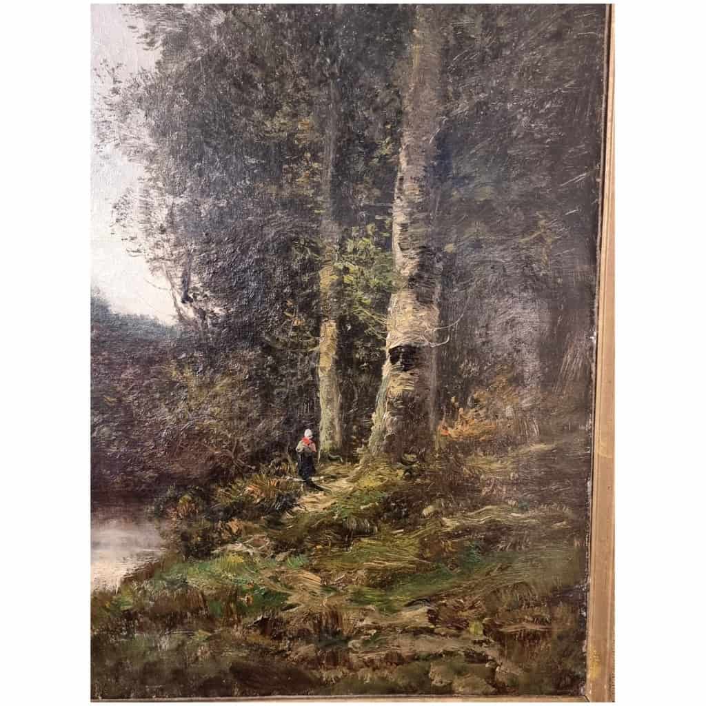 Pair of Large Landscapes - Oils on Canvas - Albert Nolet - 19th 17
