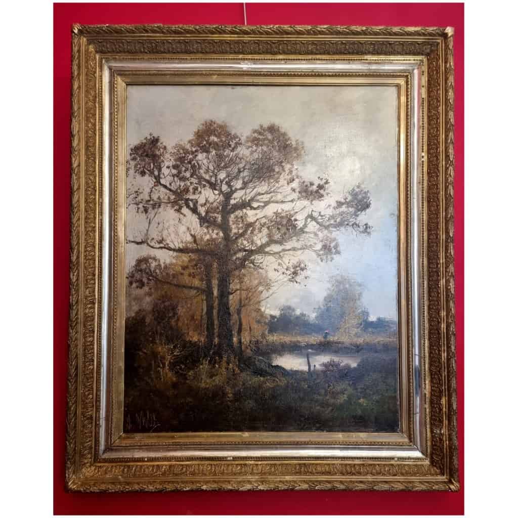 Pair of Large Landscapes - Oils on Canvas - Albert Nolet - 19th 4