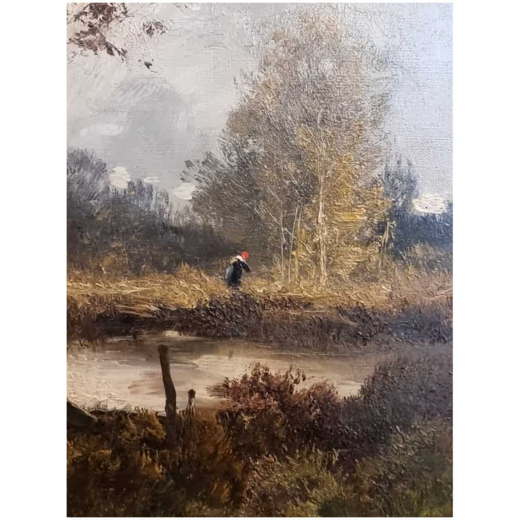 Pair of Large Landscapes - Oils on Canvas - Albert Nolet - 19th 12