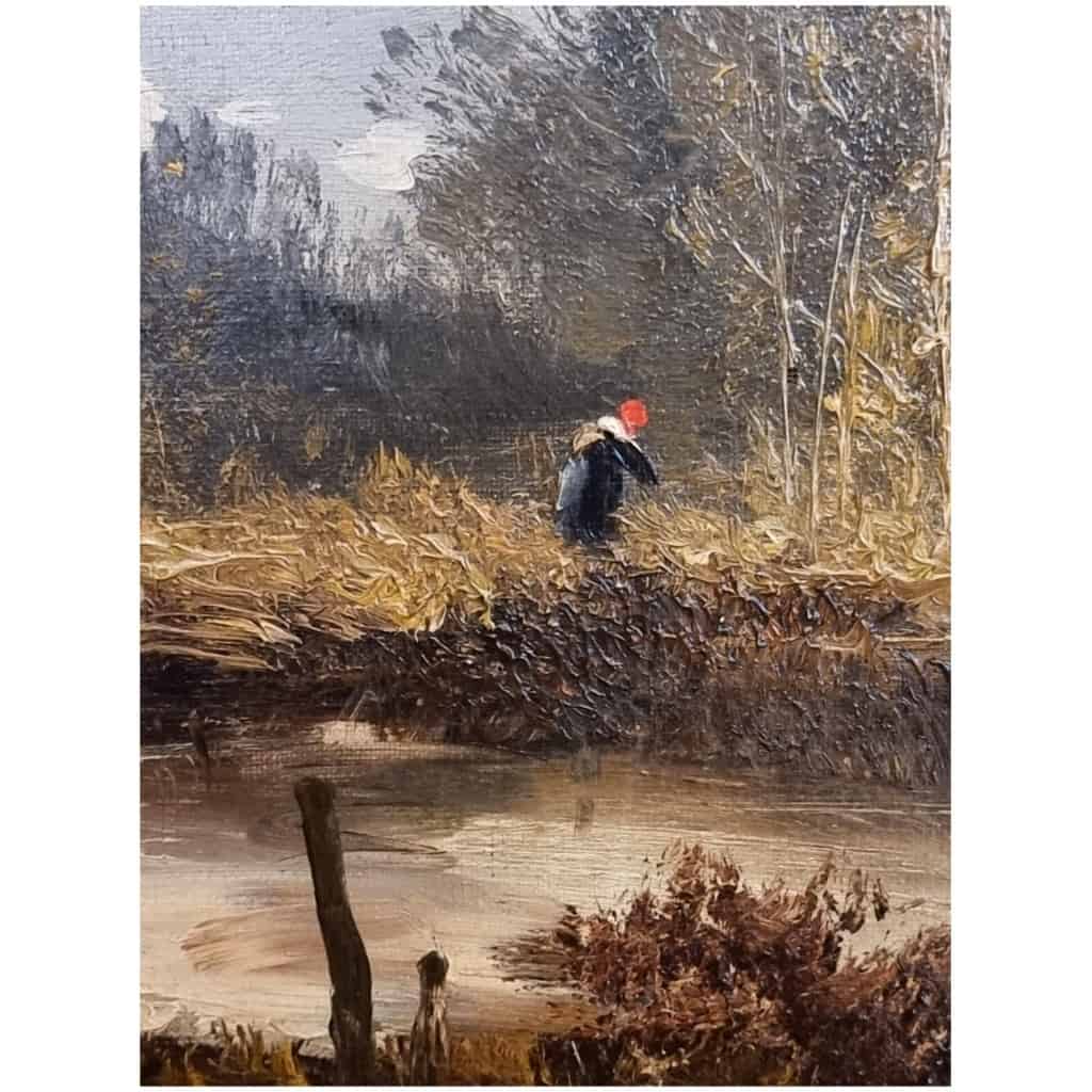 Pair of Large Landscapes - Oils on Canvas - Albert Nolet - 19th 7