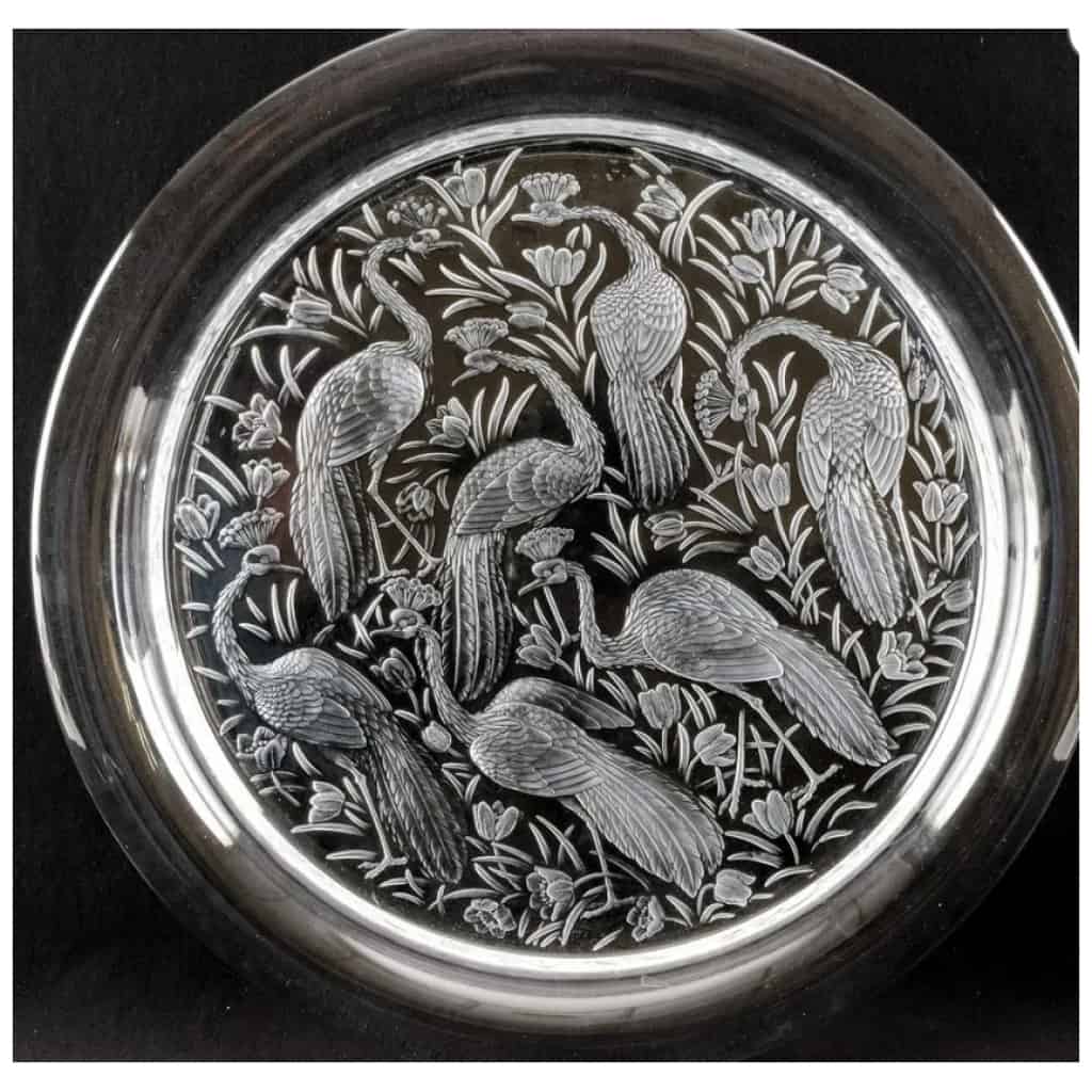 Lalique France : Plateau rond « NIGERIA » 5