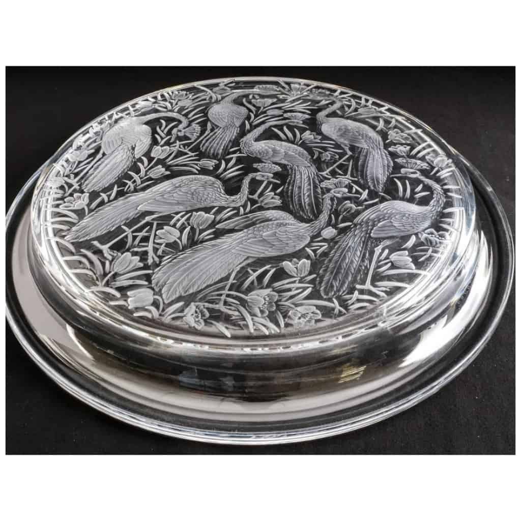 Lalique France: “NIGERIA” round tray 6