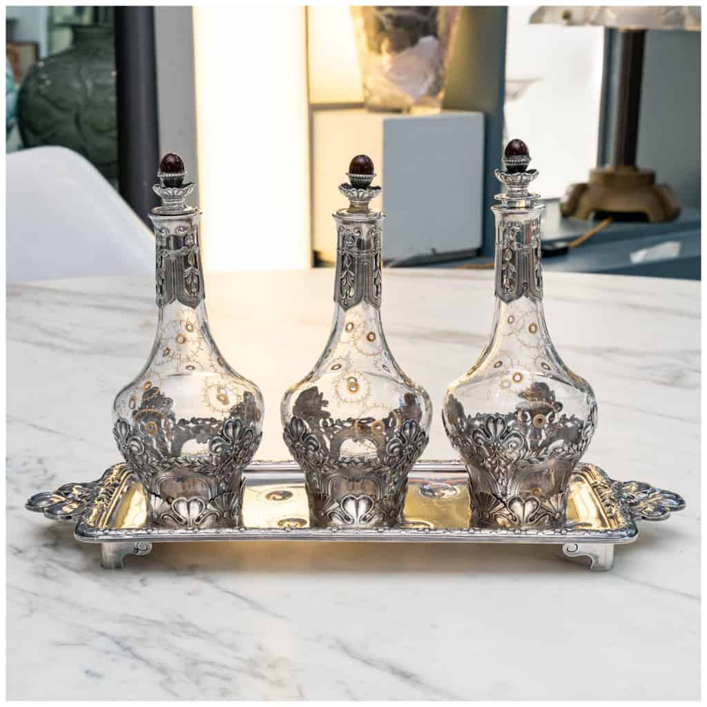 Lucien BONVALLET and CARDEILHAC: Silver liquor service 5