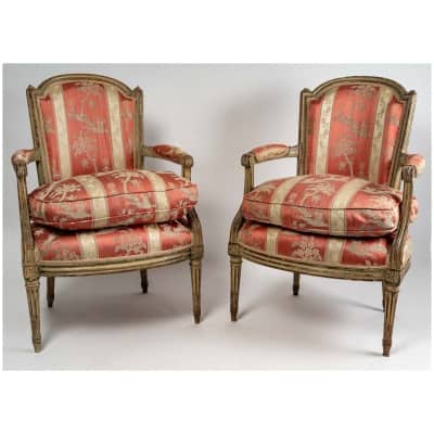 Paire de fauteuils d’époque Louis XVI (1774 – 1793)