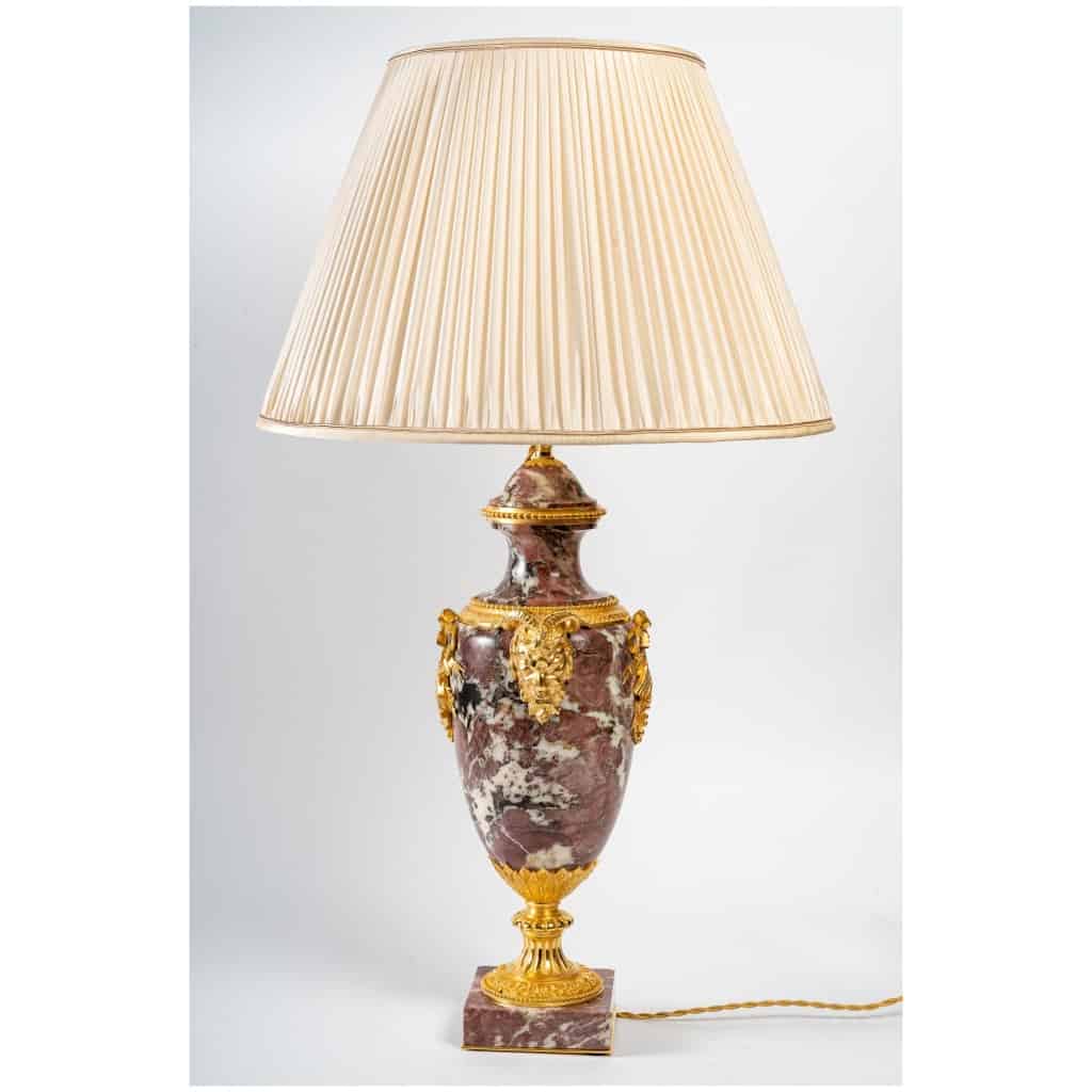 Paire de cassolettes d’époque Napoléon III (1851 – 1870) montées en lampes. 5