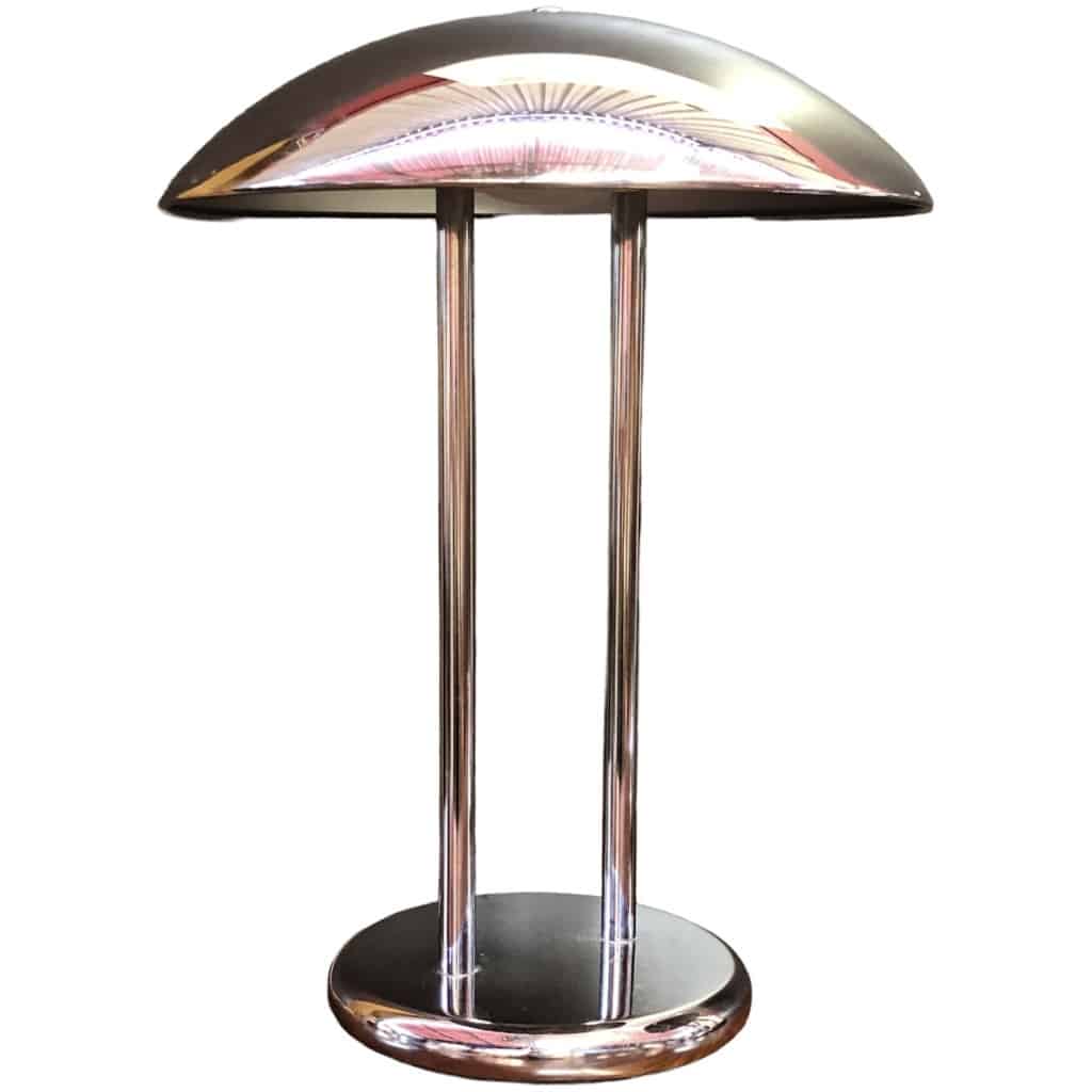 Pair of vintage chrome mushroom lamps by Robert Sonneman, 70s. 7