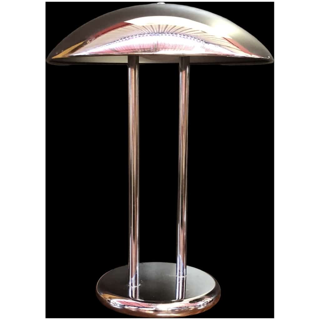 Pair of vintage chrome mushroom lamps by Robert Sonneman, 70s. 8