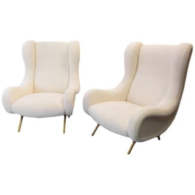 Marco ZANUSO & ARFLEX – Pair of “Senior” armchairs