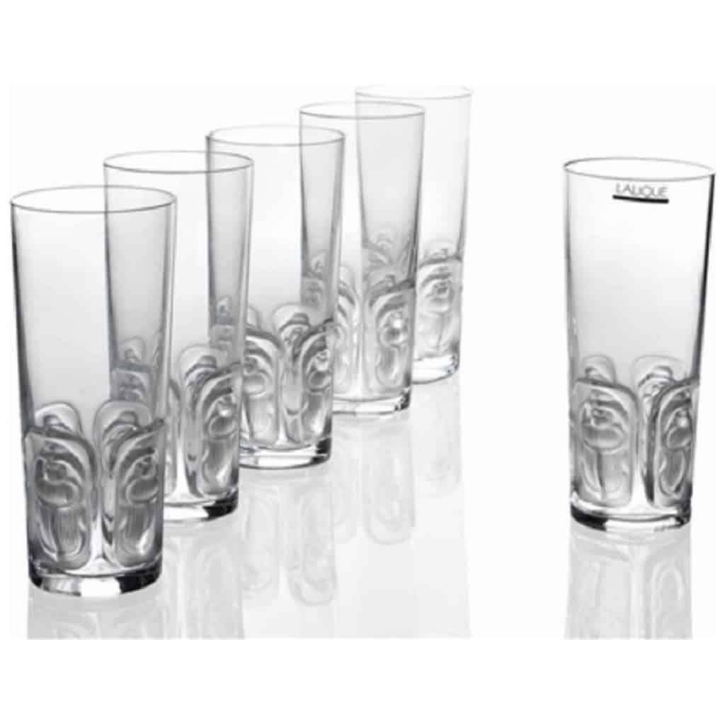 Lalique France : Ensemble de 12 verres « Khépri » 6