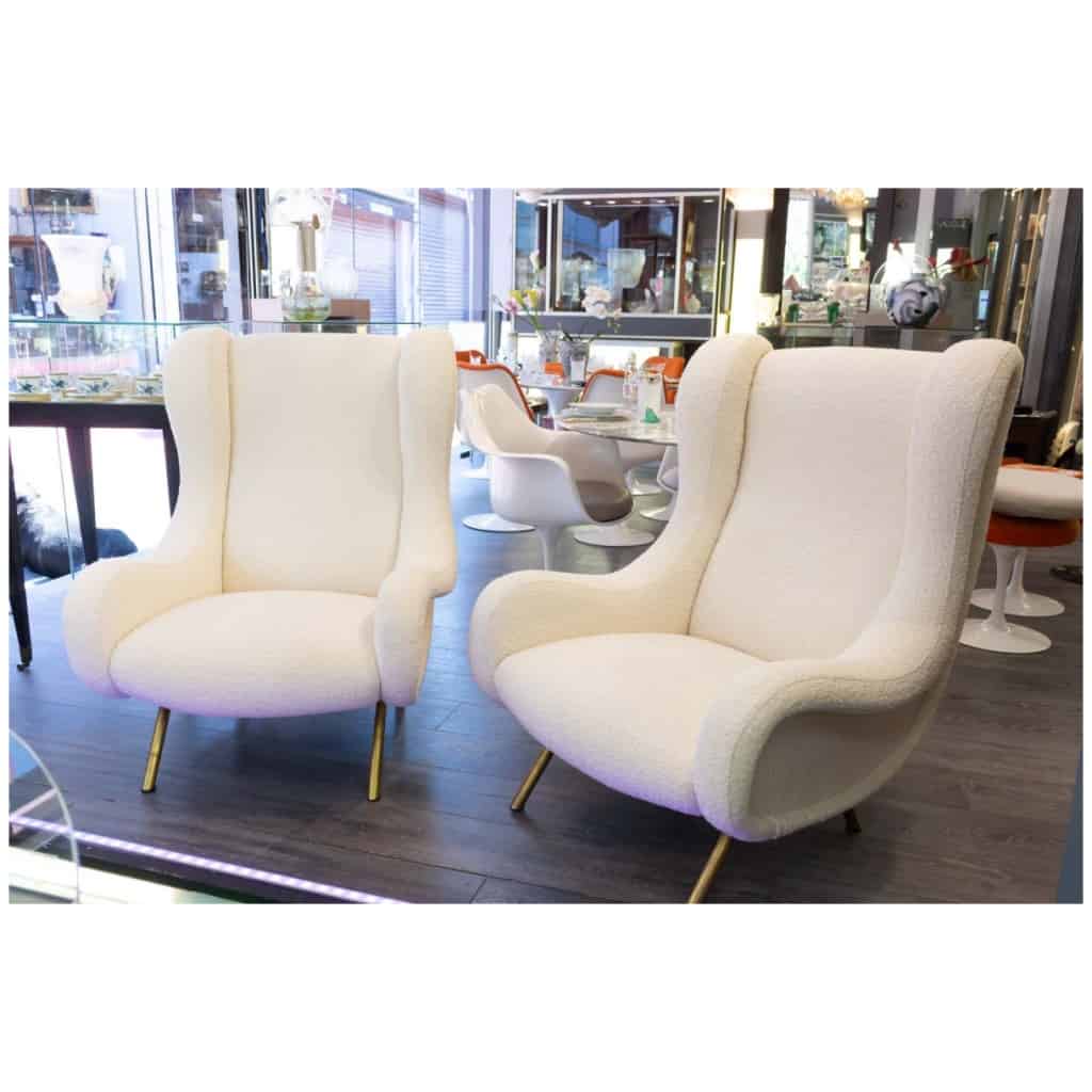 Marco ZANUSO & ARFLEX – Pair of “Senior” armchairs 4