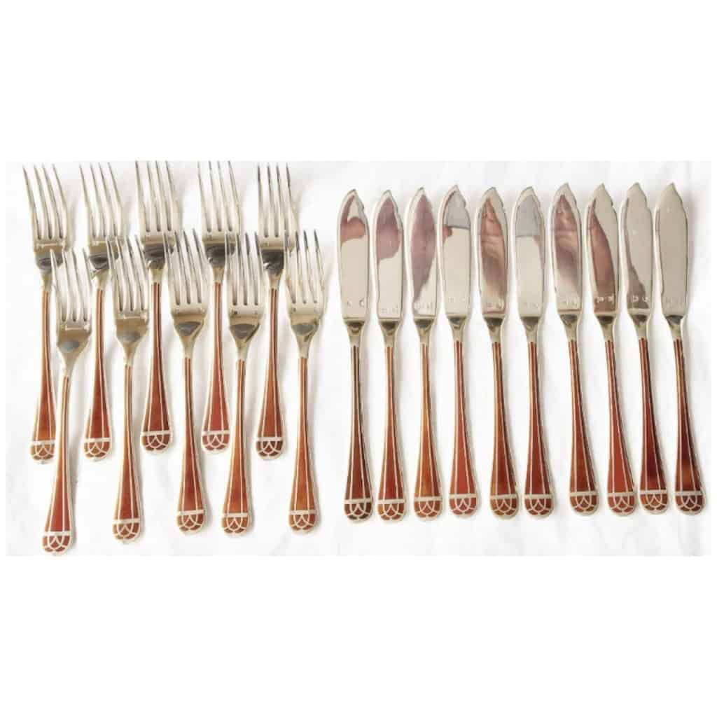 Christofle – “Talisman” cutlery set Sienna 130 pieces 4