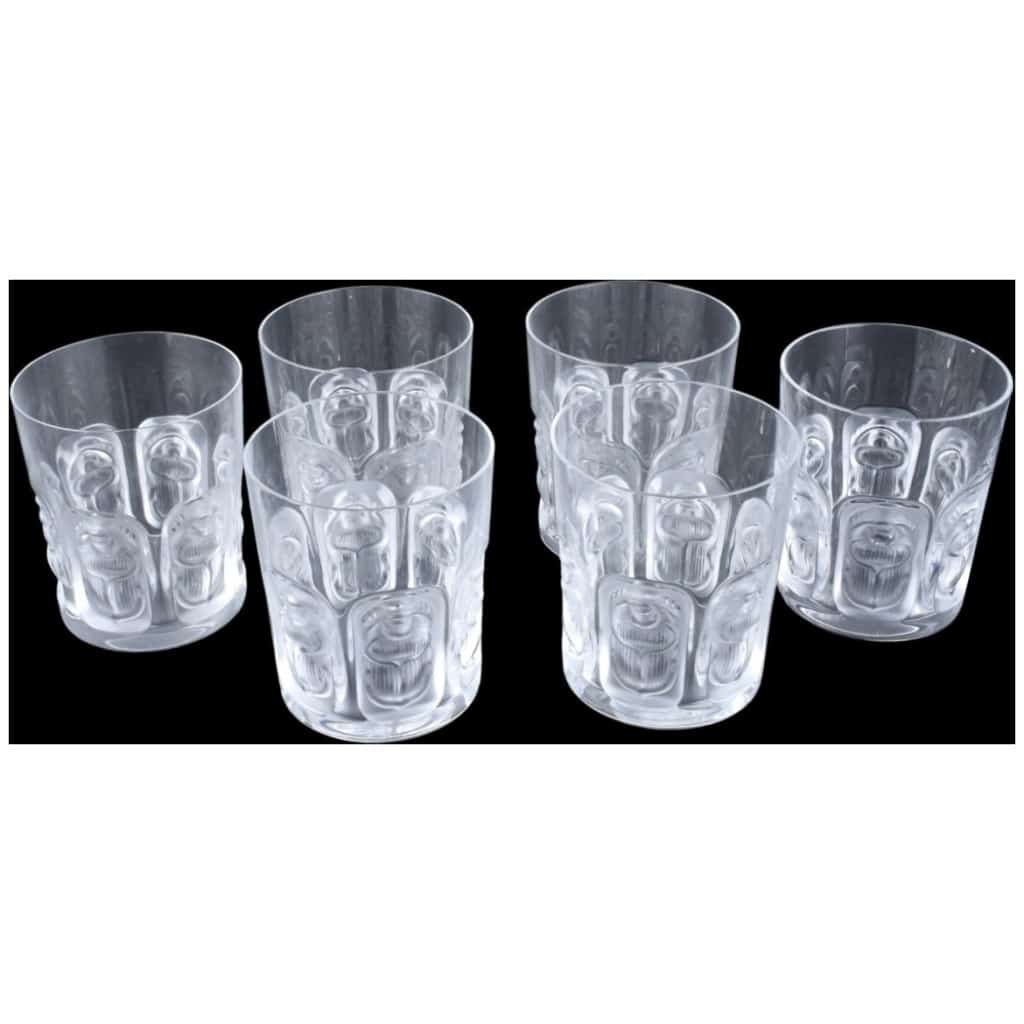 Lalique France : Ensemble de 12 verres « Khépri » 4