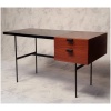 CM141 desk by Pierre Paulin for Thonet – Mahogany & Metal – Ca 1953 15