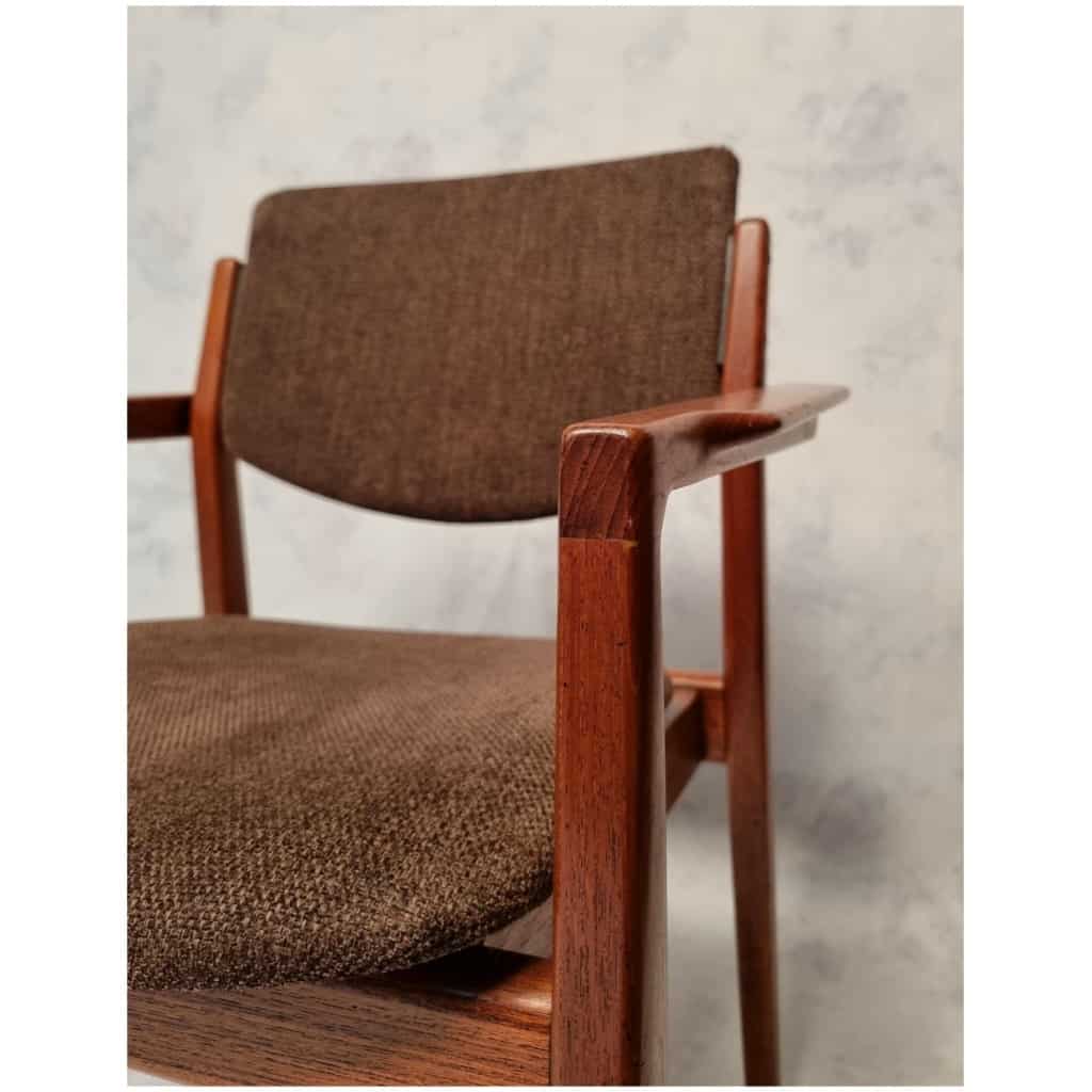 Suite de 6 fauteuils modèle 196 – Finn Juhl pour France & Son – Teck – Ca 1960 13