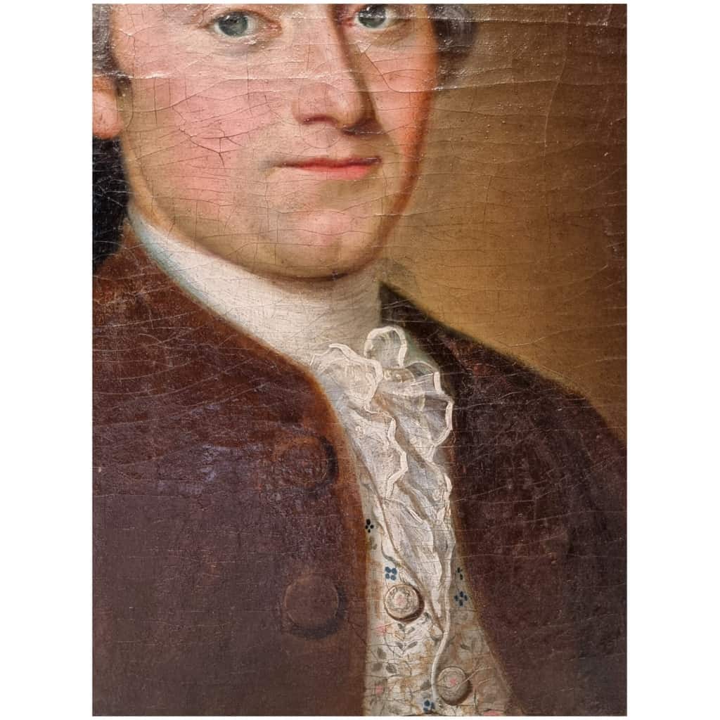 Portrait of a Gentleman - French School - Oil on Canvas - 18th 11