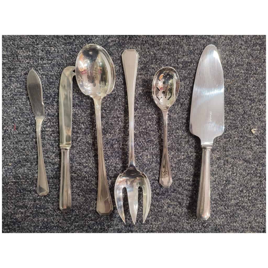 Christofle – “America” model cutlery set 105 pieces 13