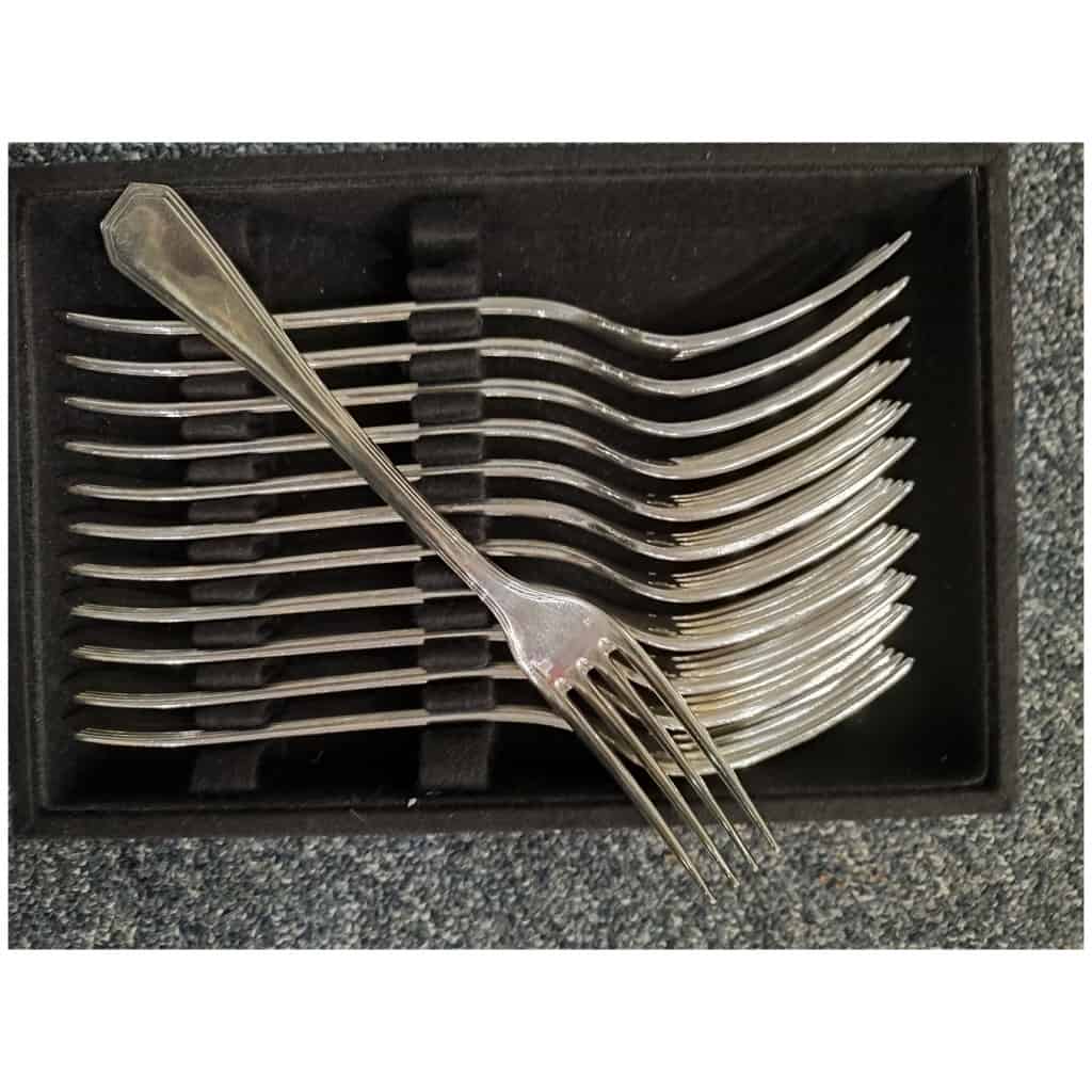 Christofle – “America” model cutlery set 105 pieces 10
