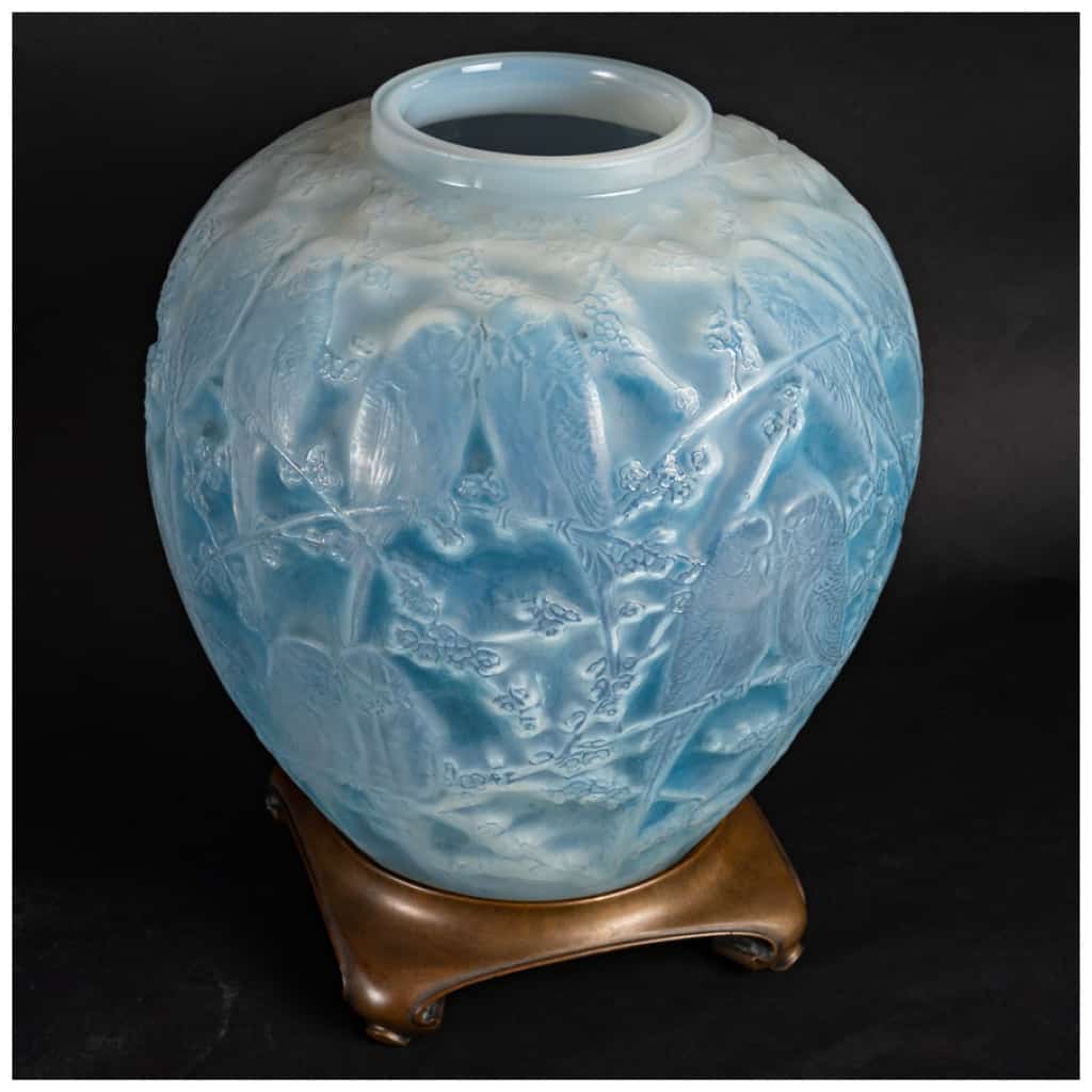 René Lalique 1919 – Vase Perruches Opalescent 6