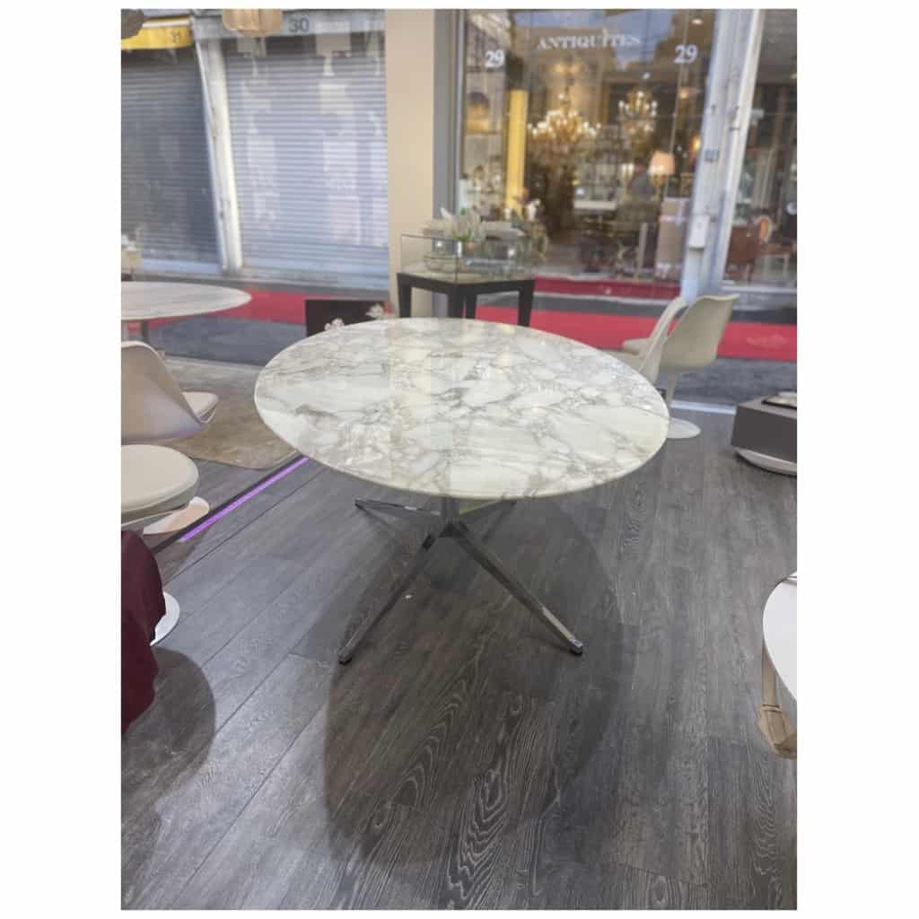 Florence KNOLL (1917-2019) : Table de salle à manger à plateau ovalisé 7