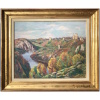 Eugène Alluaud Vue Des Ruines De Crozant Ecole Française 20è Siècle Huile Signée 13
