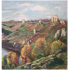 Eugène Alluaud Vue Des Ruines De Crozant Ecole Française 20è Siècle Huile Signée 19