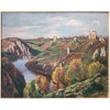Eugène Alluaud Vue Des Ruines De Crozant Ecole Française 20è Siècle Huile Signée 16