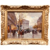 Cortes Edouard Rue Royale Et La Madeleine, Jour d’Automne Huile Sur Toile Signée 13