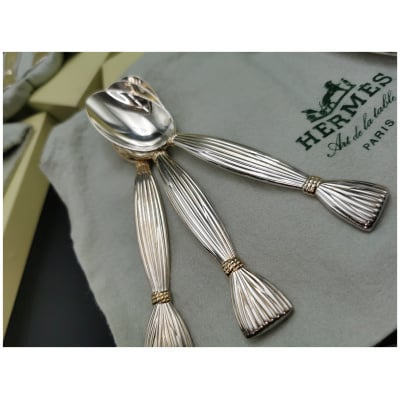 Hermès Paris: » Harvest » Silver Plated Cutlery Set
