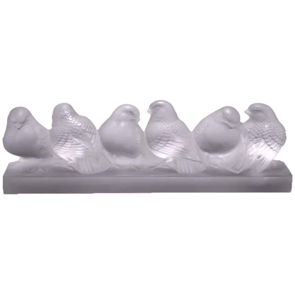 René Lalique: Group Of Six Sparrows 3