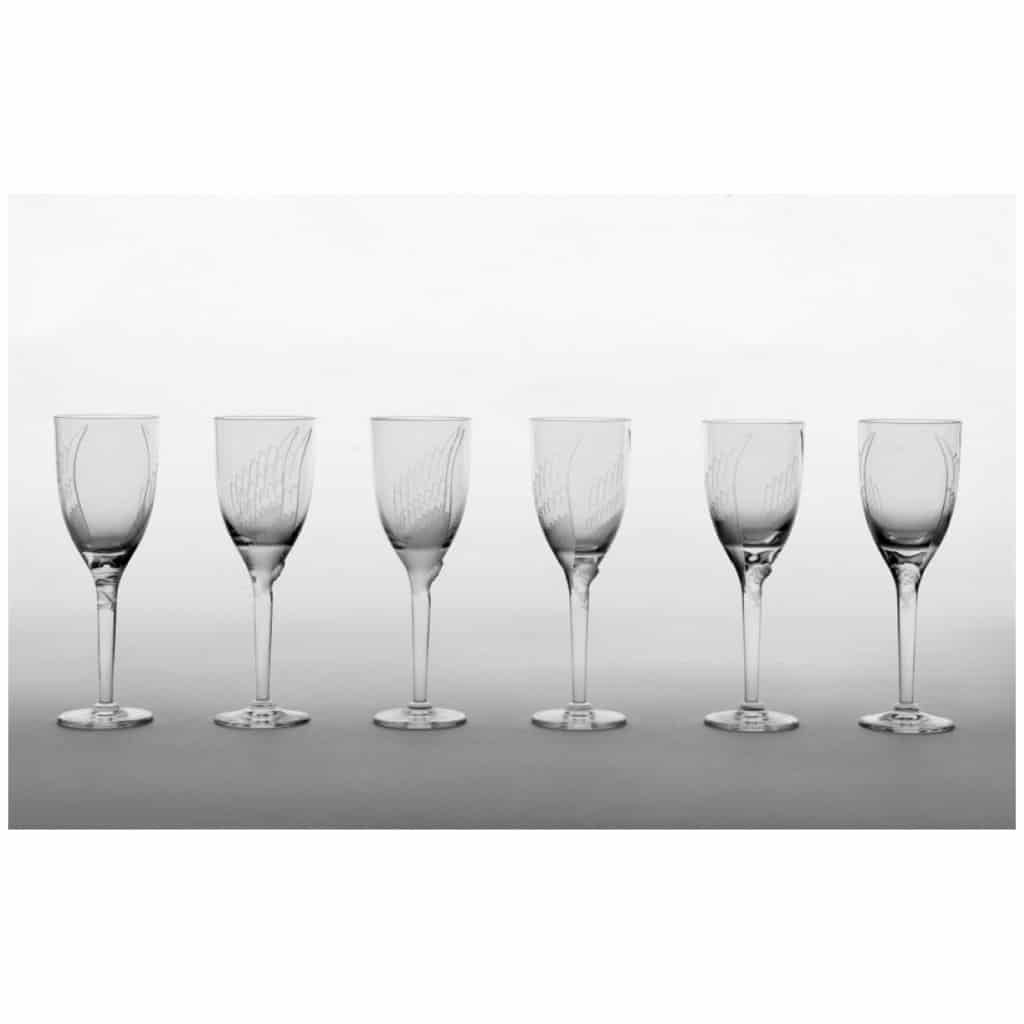 Marc Lalique : Douze flûtes à champagne « Ange » en Cristal 4