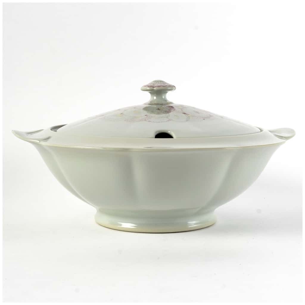 1928 Suzanne Lalique & Haviland – Service De Table Pâquerettes Porcelaine Celadon – 22 Pièces 22